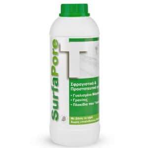 SurfaPore T / tratament Nanotehnologic pentru protecția împotriva pătării suprafețelor din Marmură , Granit, Porțelan .